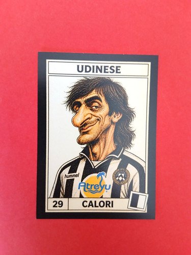 Figurina caricatura calciatori - figurina,