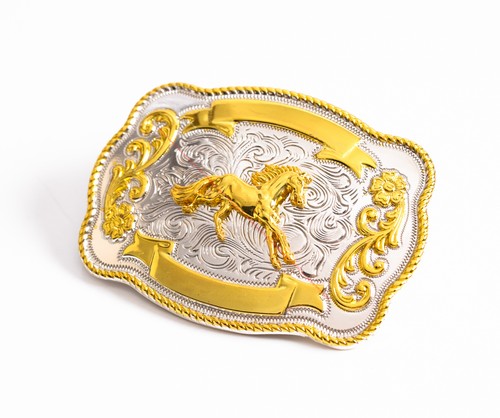 Fibbia cintura western cowboy
