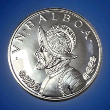 PANAMA 1 balboa plata 1970