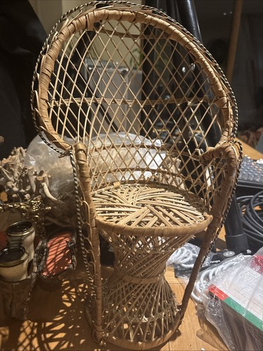 Sedia pavone vintage - vintage, vimini