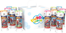 Bubble World - Bolle Di Sapone SPIDER-MAN per Bambini - Party Pack Confezione 12
