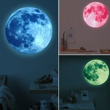 30cm Luminoso Luna 3D Adesivo