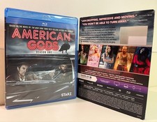 American Gods Season One 1 Blu-ray Slipcover, Neil Gaiman STARZ TV Series, Bonus