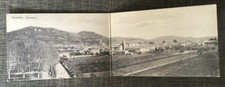 CARTOLINA DOPPIA CORMONS  PANORAMA  POSTA MILITARE FANTERIA VIAGGIATA 1915