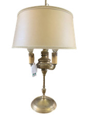 Antica lampada da tavolo dorata tipo buillotte XX secolo