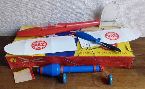 Ancien jouet avion planeur pax - jouet,