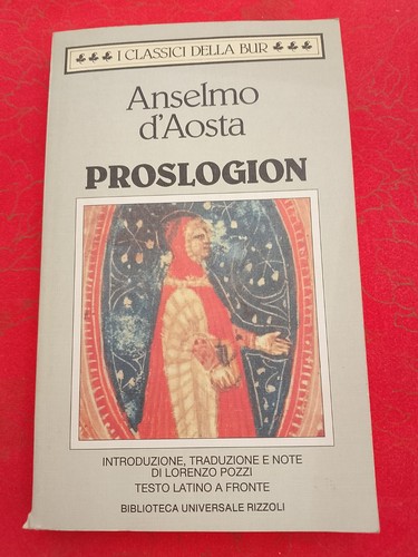Anselmo aosta proslogion - d'aosta,