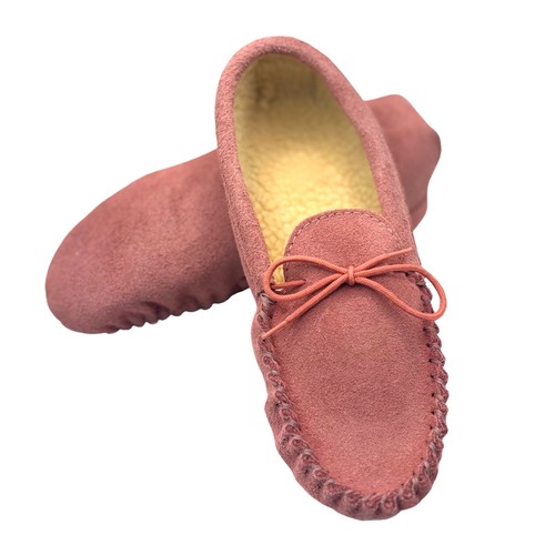 Mocassino donna ciabatte rosa