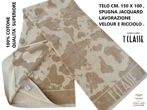 Telo spugna operata jacquard - telo,