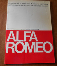 ALFA ROMEO Istruzioni per le riparazioni IMPIANTO ELETTRICO Giulia Super 1750 GT