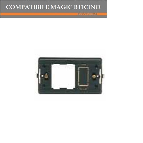 Supporto presa schuko - supporto, schuko+1p