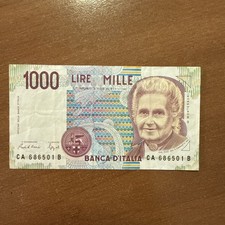 Bannconota Mille 1000 Lire