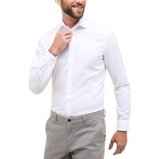 ETERNA CAMICIA UOMO NO STIRO SLIM FIT ART.1100 F170 BIANCO