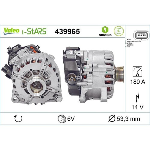 Alternatore valeo val439965 - alternatore, oe