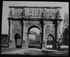 Glass Magic lantern slide ARCH OF CONSTANTINE ROME C1900 ITALY ROMANS ROMA PHOTO