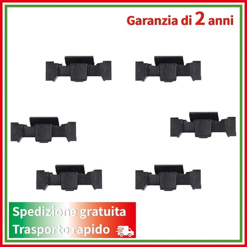 6pz clip anello - 6pz, finitura