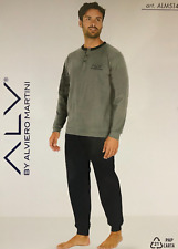 ALV by ALVIERO MARTINI Homewear PIGIAMA-Tuta  uomo in PILE morbido e caldo.