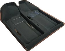 FIAT 600 D E - TAPPETO PAVIMENTO INTERNO PREFORMATO MOQUETTE NERA 2 ZERBINI