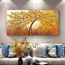 Quadro astratto albero - , oro