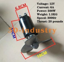 Gommone barca elettrica fai da te 12V 500W motore esterno subacqueo elica