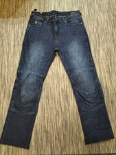 Pantaloni Alike da moto in jeans con inseriti in kevlar da uomo taglia 50.