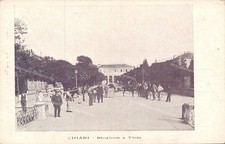 dq4 cartolina chiari stazione e viale provincia di brescia bella!