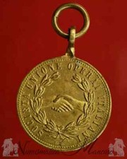 Medaglia mutuo soccorso operai italiani Buenos Aires 1884 fondazione edificio