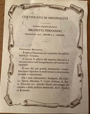 quadro antico Brunetti Fernando