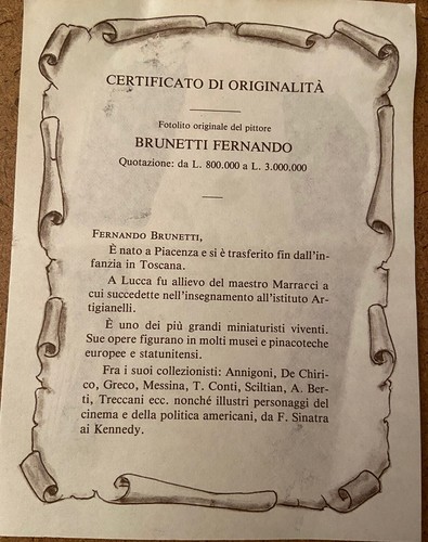 Quadro antico brunetti - quadro,