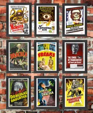 Poster film mostri vintage
