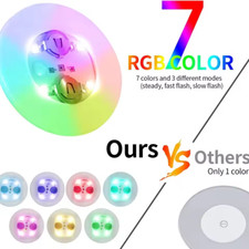 10 Sottobicchieri LED Luminosi Adesivi Bottiglie Vino Cocktail Festa Eventi BAR