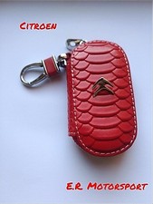 Portachiavi in ecopelle Rosso