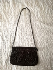 Borsa in pelle intrecciata Made in Italy MAX&Co. testa di moro NUOVA