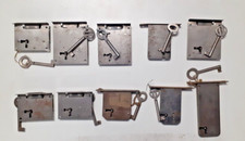 STOK SERRATURE FINITURA FERRO PER MOBILI ANTICHI VARIE MISURE PER RESTAURO 10Pz.
