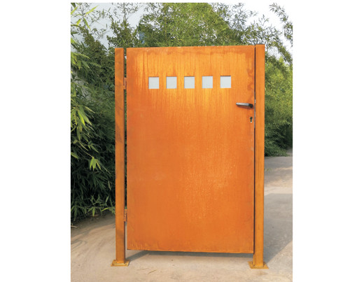 Porta giardino ruggine - da,
