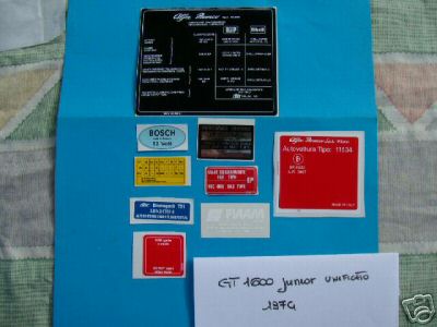 Alfaromeo junior unificato - gt,
