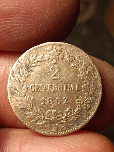 Moneta centesimi 1862 zecca - 2,