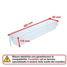 Balconcino Ripiano Portabottiglie 490 x 110 x 80 mm Frigorifero Electrolux Rex