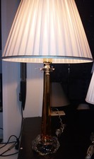 LAMPADA TAVOLO CRISTALLO AMBRA