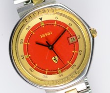 Orologio Ferrari Formula by Cartier 34mm Donna Quarzo Vintage Acciaio Oro Foglia Rossa