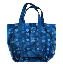 Borsa Victoria Secret ROSA blu borsa grande libro tracolla amore cuore borsetta 16 x 16