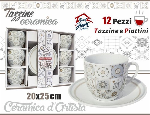Set tazzine tazze caffè - set, 6