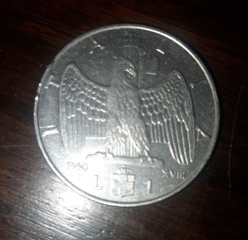 Moneta una lira aquila - moneta,
