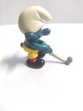 Puffo Golfista cod.20055 Peyo Schleich W.Berrie Anno 1979 made in Hong Kong.