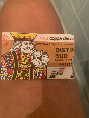 Biglietto finale coppa dei - biglietto,