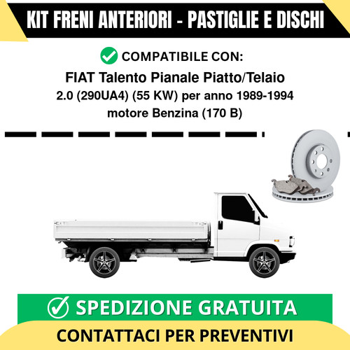 Kit freni anteriori fiat - kit,