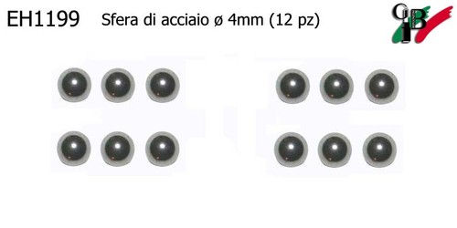 Sfera acciaio 4 mm - di,
