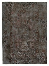 Vintage Rilievo Tappeto Persiano Annodato a Mano 190 x 135 cm-Orient Tappeto