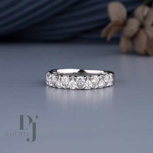 Fede nuziale moissanite mezza - fede,