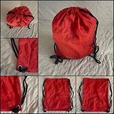BORSA ZAINO SACCA PALESTRA SPORT SCARPE TEMPO LIBERO COLORE ROSSO